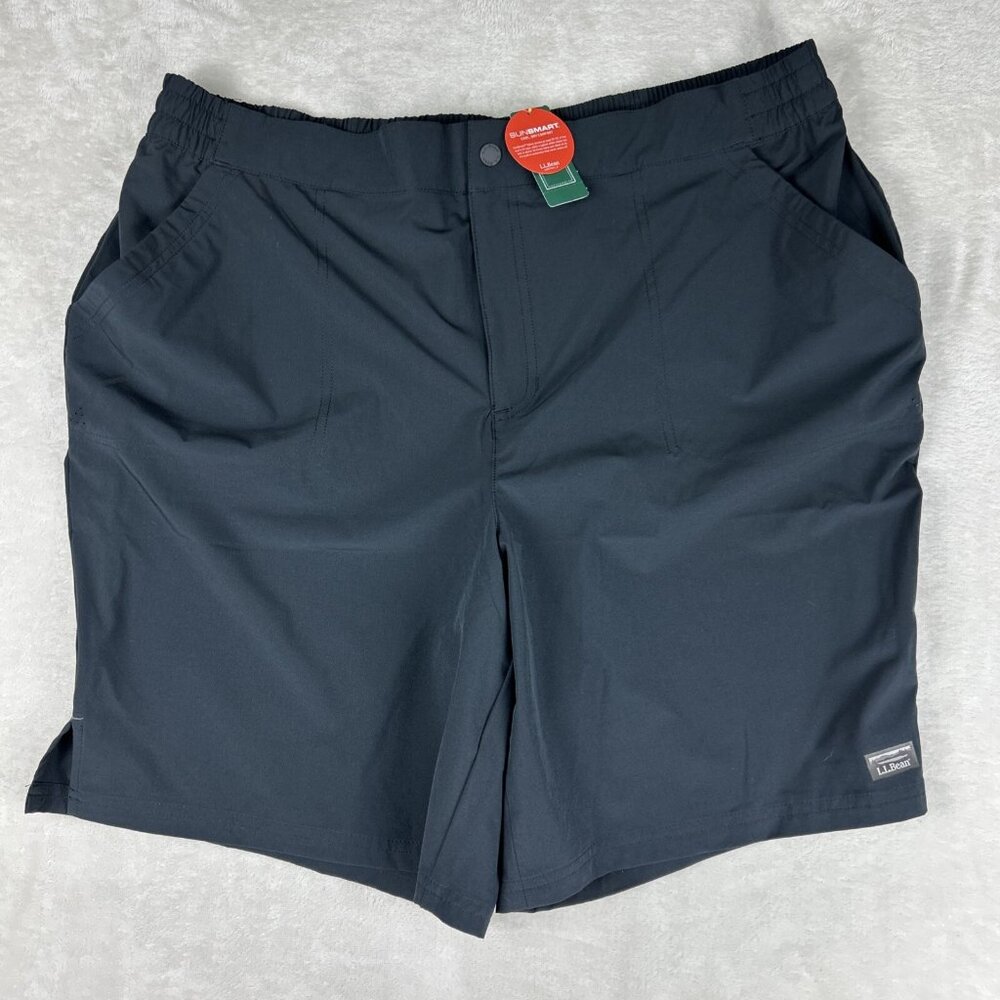 L.L.Bean Women’s Comfort Trail Shorts size 18W Plus NWT Sunsmart UPF 50+ Black